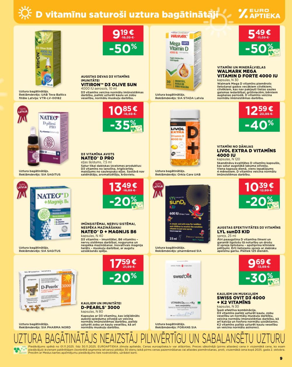 euroaptieka - EUROAPTIEKA (01.11.2025 - 30.11.2025) - page: 9
