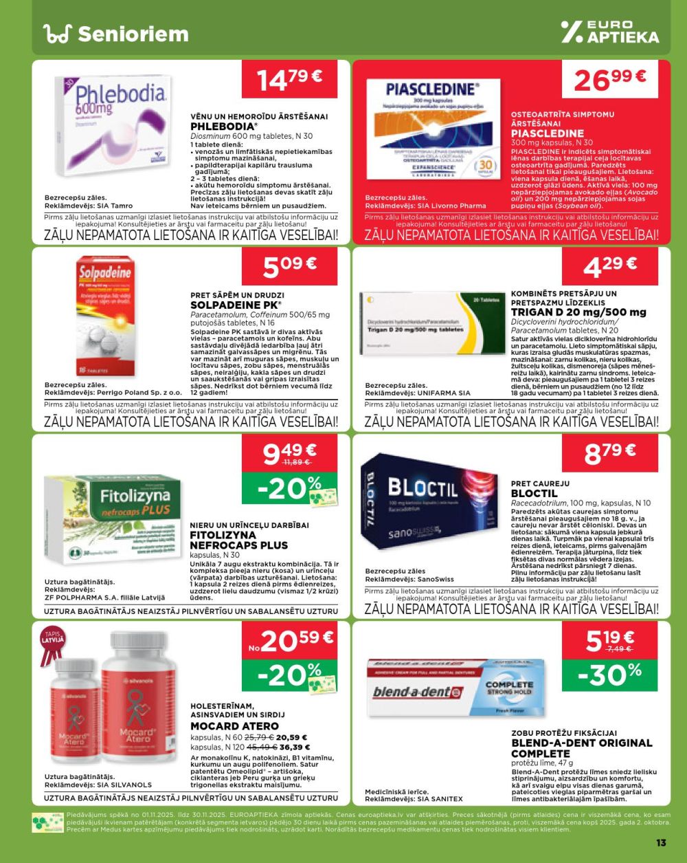 euroaptieka - EUROAPTIEKA (01.11.2025 - 30.11.2025) - page: 13