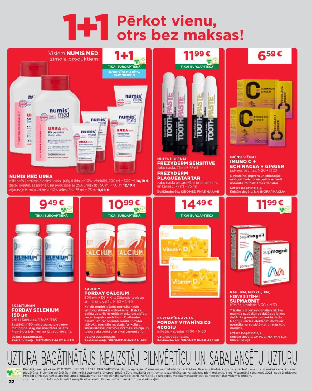 euroaptieka - EUROAPTIEKA (01.11.2025 - 30.11.2025) - page: 22