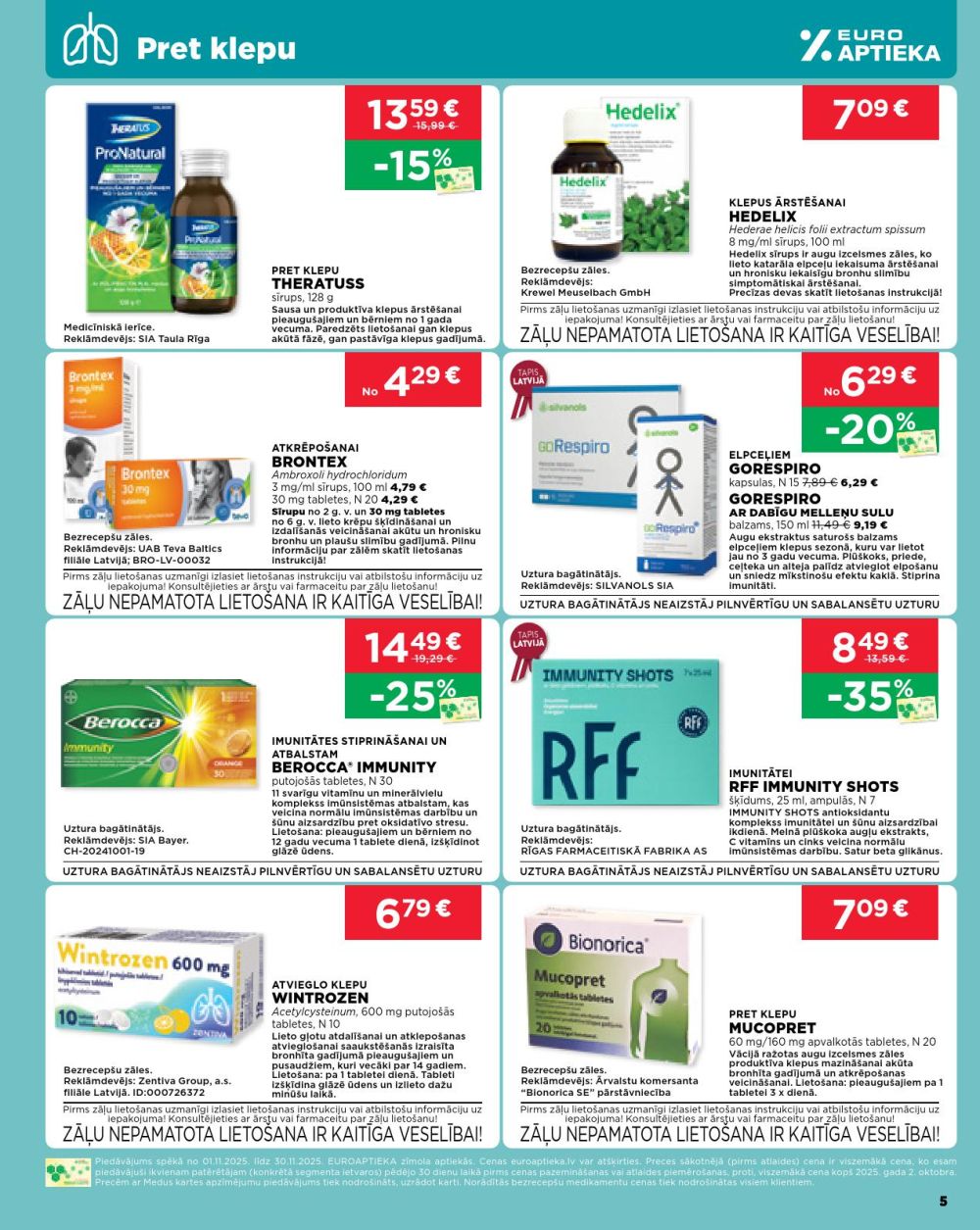 euroaptieka - EUROAPTIEKA (01.11.2025 - 30.11.2025) - page: 5