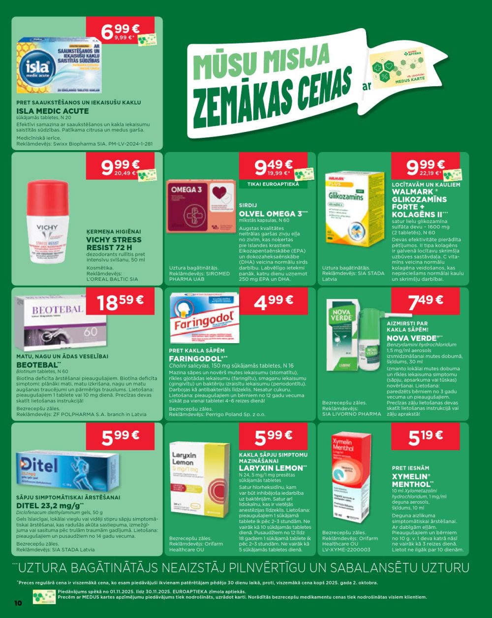 euroaptieka - EUROAPTIEKA (01.11.2025 - 30.11.2025) - page: 10