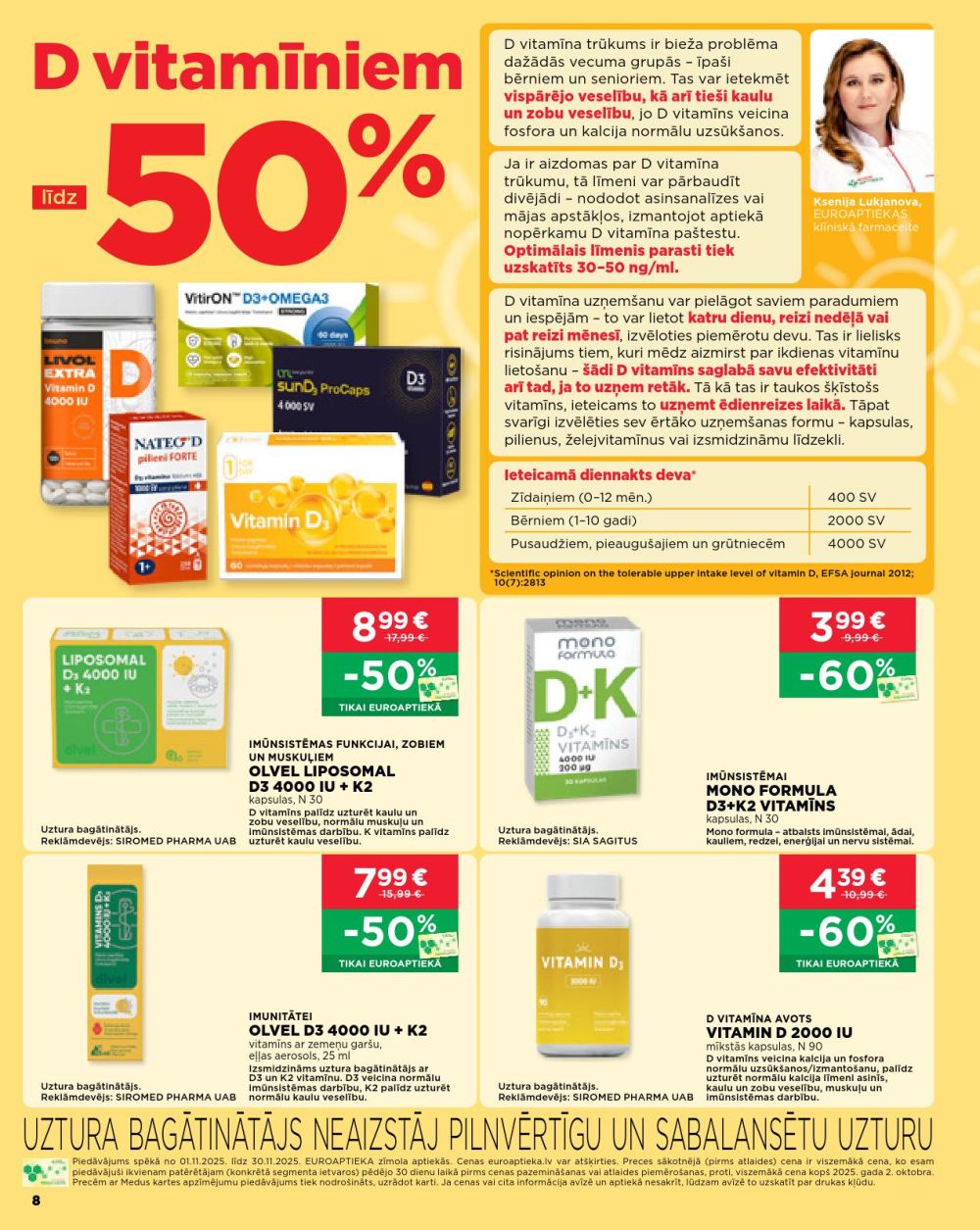 euroaptieka - EUROAPTIEKA (01.11.2025 - 30.11.2025) - page: 8
