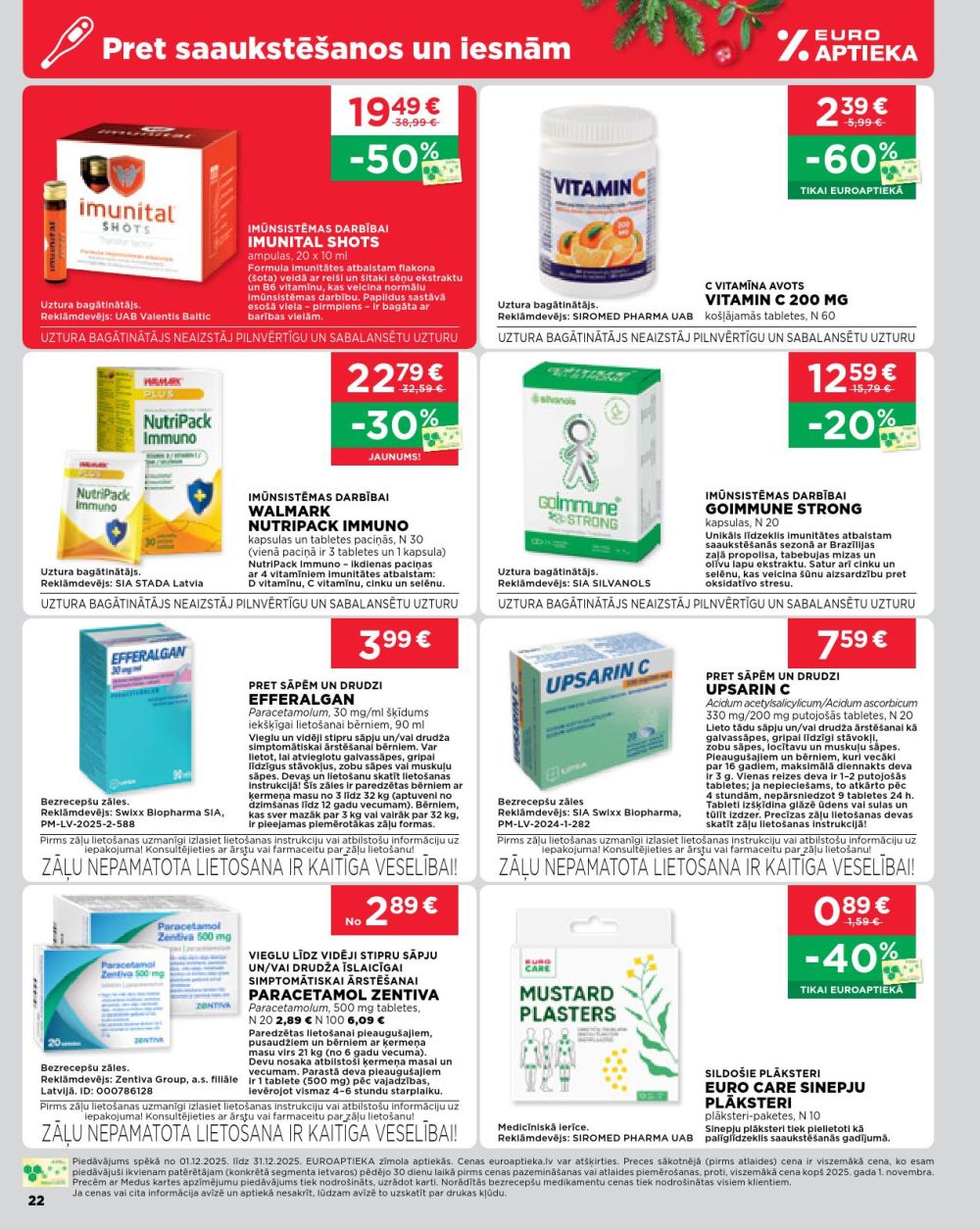 euroaptieka - EUROAPTIEKA (01.12.2025 - 31.12.2025) - page: 22