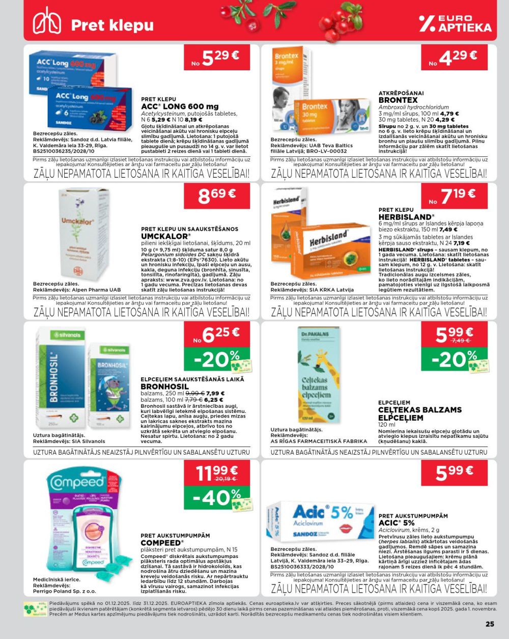euroaptieka - EUROAPTIEKA (01.12.2025 - 31.12.2025) - page: 25