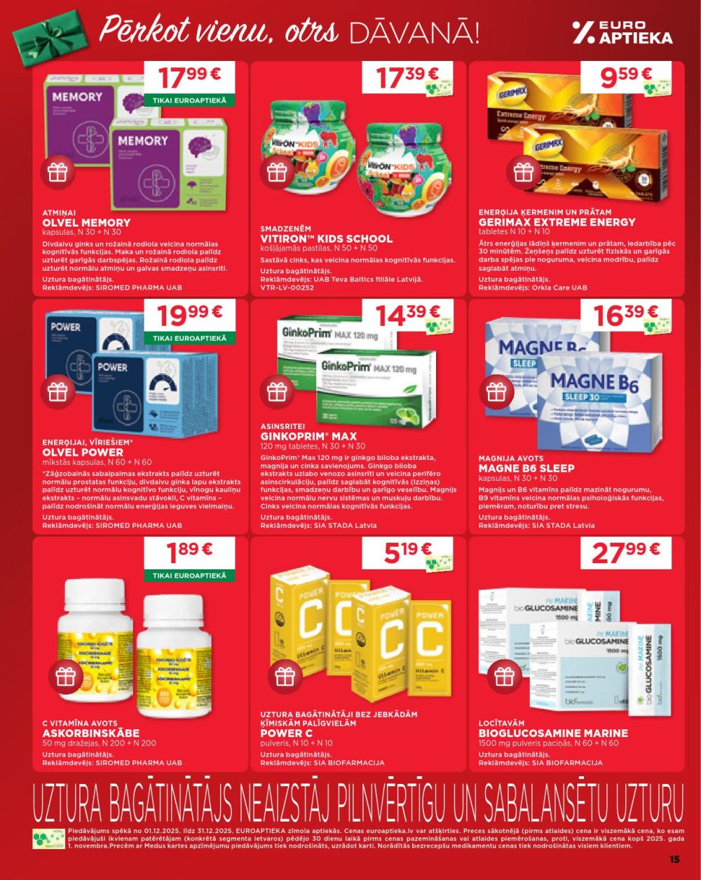 euroaptieka - EUROAPTIEKA (01.12.2025 - 31.12.2025) - page: 15