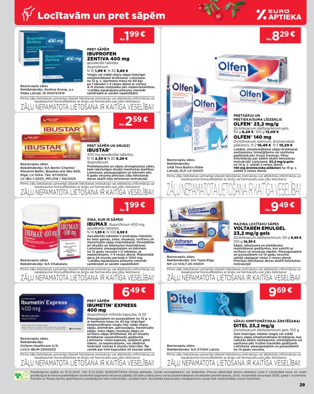 euroaptieka - EUROAPTIEKA (01.12.2025 - 31.12.2025) - page: 29
