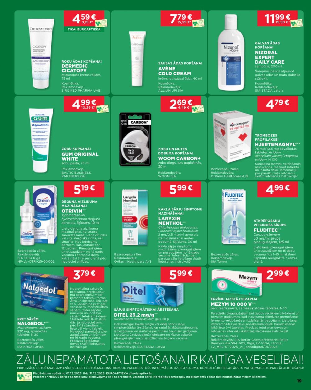 euroaptieka - EUROAPTIEKA (01.12.2025 - 31.12.2025) - page: 19