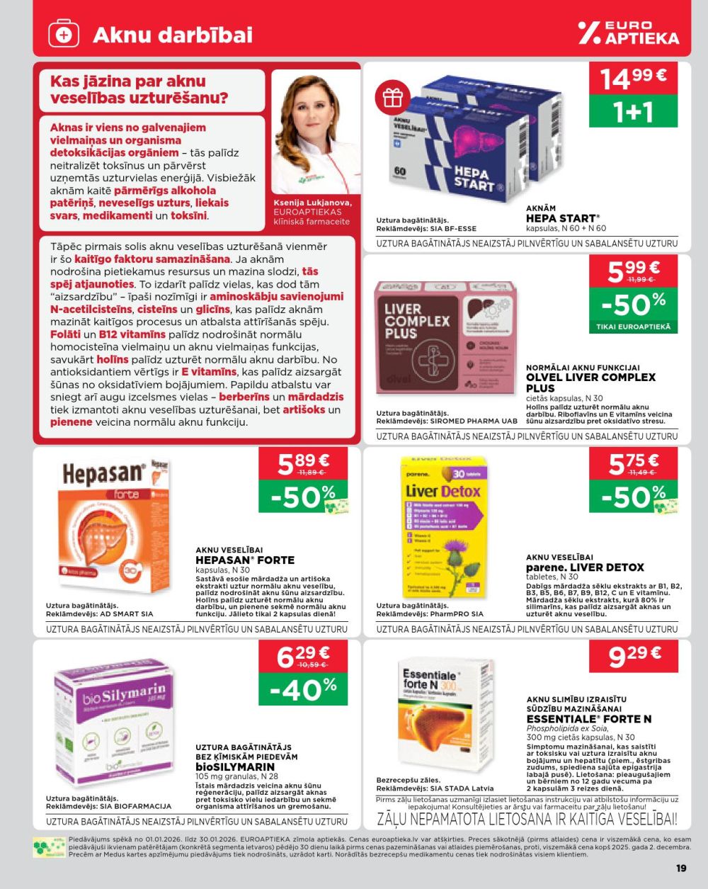 euroaptieka - EUROAPTIEKA (01.01.2026 - 31.01.2026) - page: 19
