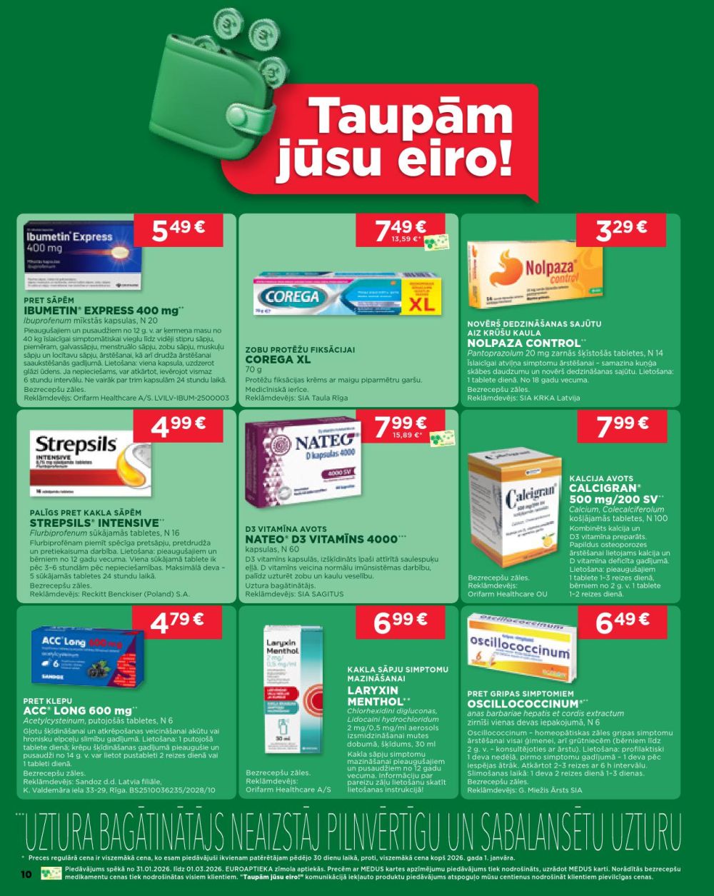euroaptieka - EUROAPTIEKA (31.01.2026 - 01.03.2026) - page: 10