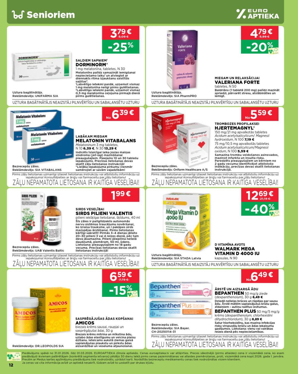 euroaptieka - EUROAPTIEKA (31.01.2026 - 01.03.2026) - page: 12