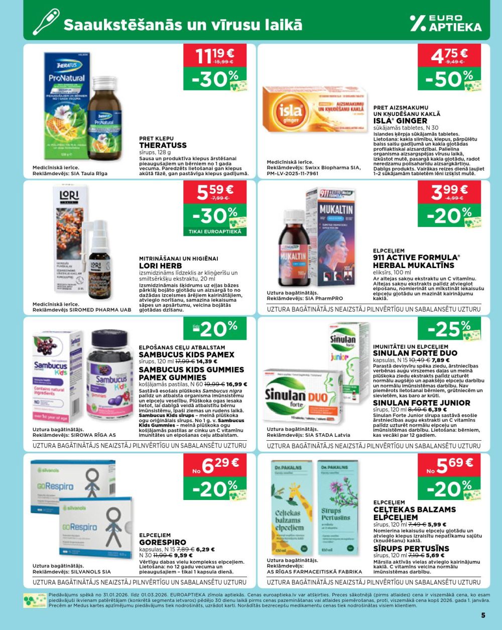 euroaptieka - EUROAPTIEKA (31.01.2026 - 01.03.2026) - page: 5