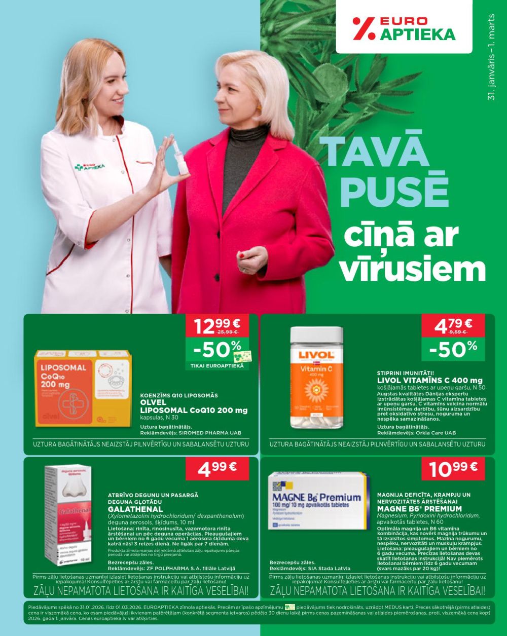 euroaptieka - EUROAPTIEKA (31.01.2026 - 01.03.2026)