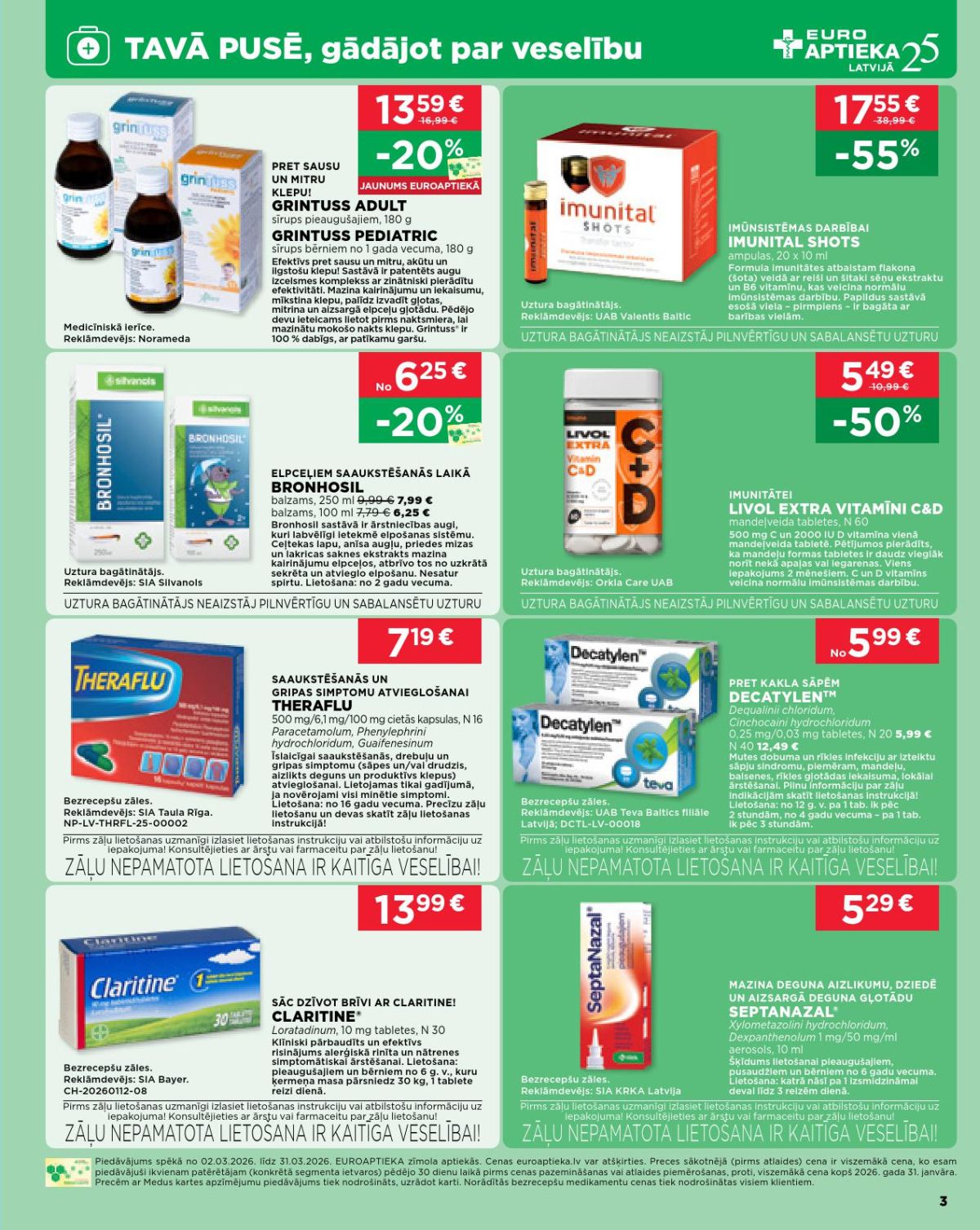 euroaptieka - EUROAPTIEKA (02.03.2026 - 31.03.2026) - page: 2