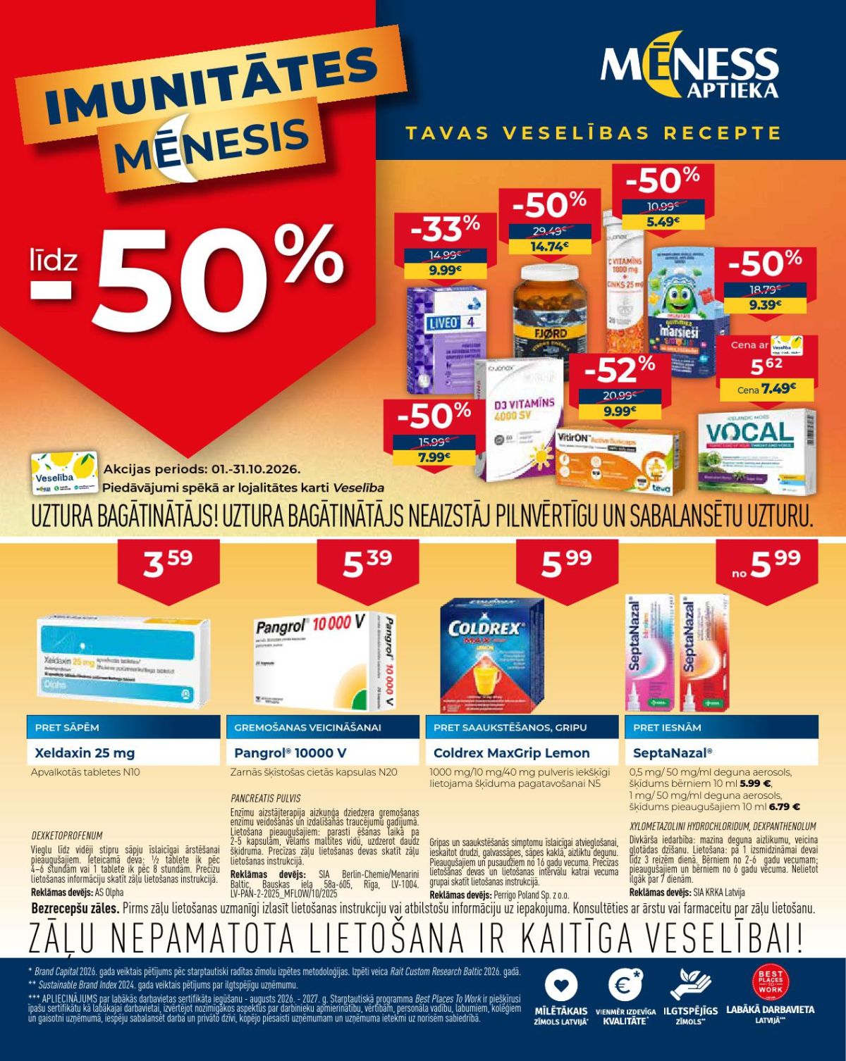meness-aptieka - MĒNESS APTIEKA (01.10.2026 - 31.10.2026)