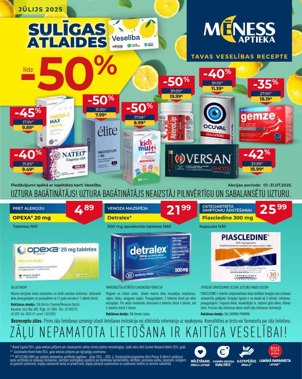 meness-aptieka - MĒNESS APTIEKA (01.07.2025 - 31.07.2025)