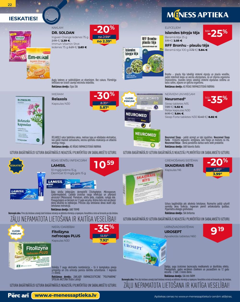 meness-aptieka - MĒNESS APTIEKA (01.12.2025 - 31.12.2025) - page: 22