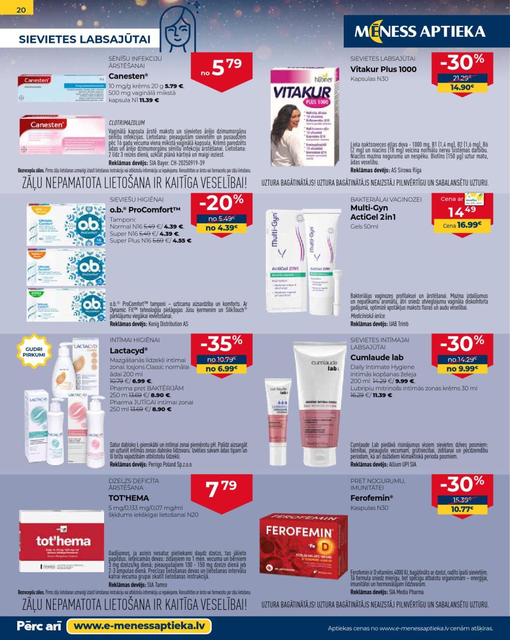 meness-aptieka - MĒNESS APTIEKA (01.12.2025 - 31.12.2025) - page: 20