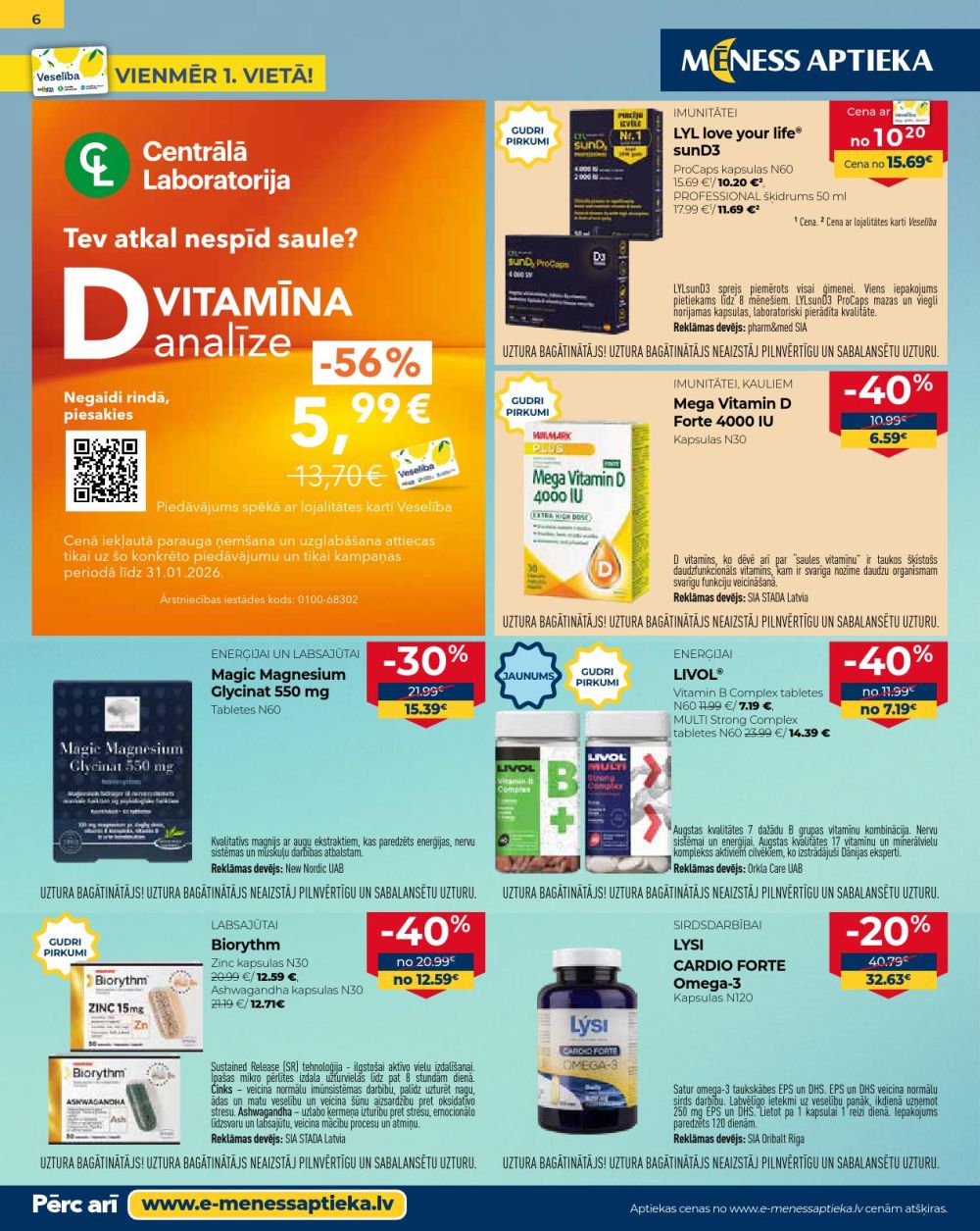meness-aptieka - MĒNESS APTIEKA (01.01.2026 - 31.01.2026) - page: 6