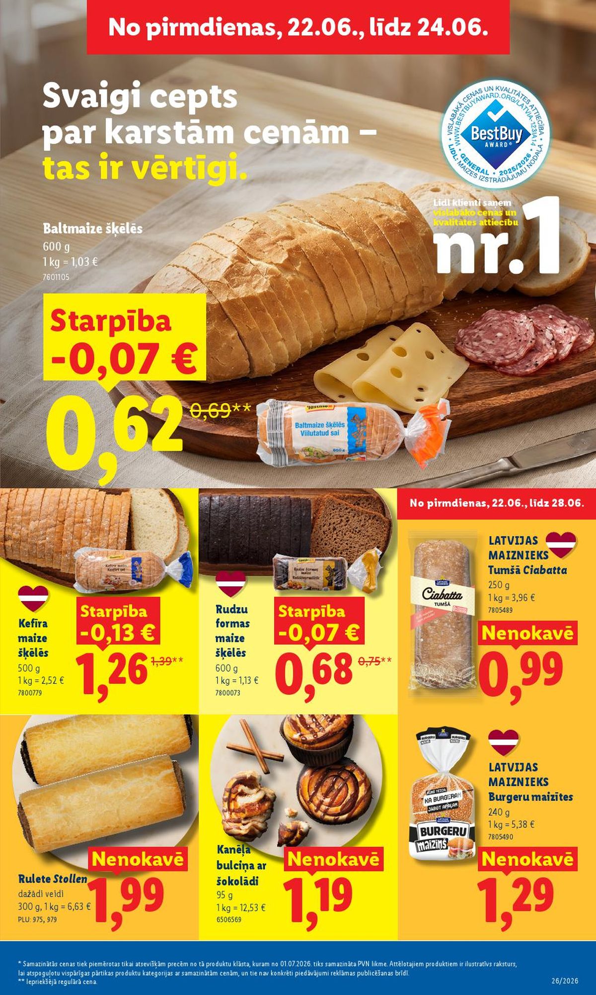 lidl - LIDL - Aktuālais akciju buklets (22.06.2026 - 28.06.2026) - page: 4