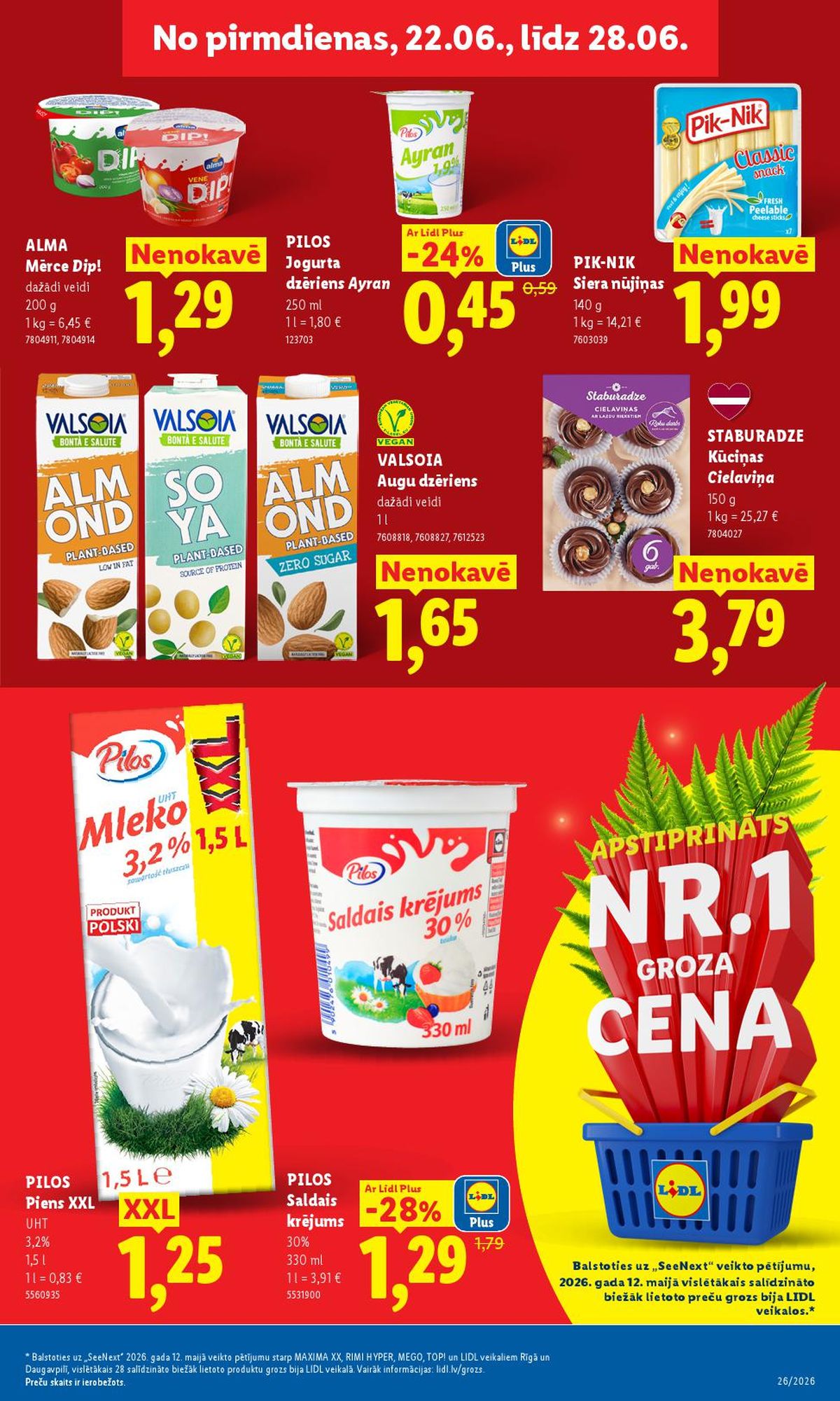 lidl - LIDL - Aktuālais akciju buklets (22.06.2026 - 28.06.2026) - page: 12