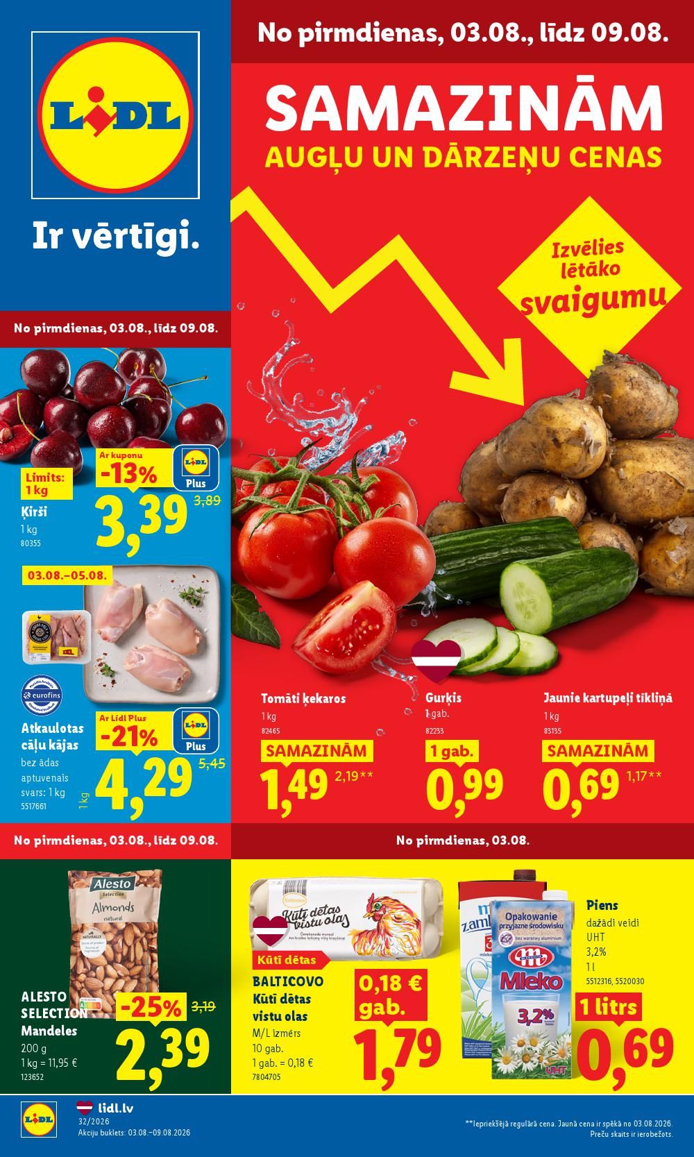 lidl - LIDL - Aktuālais akciju buklets (03.08.2026 - 09.08.2026)