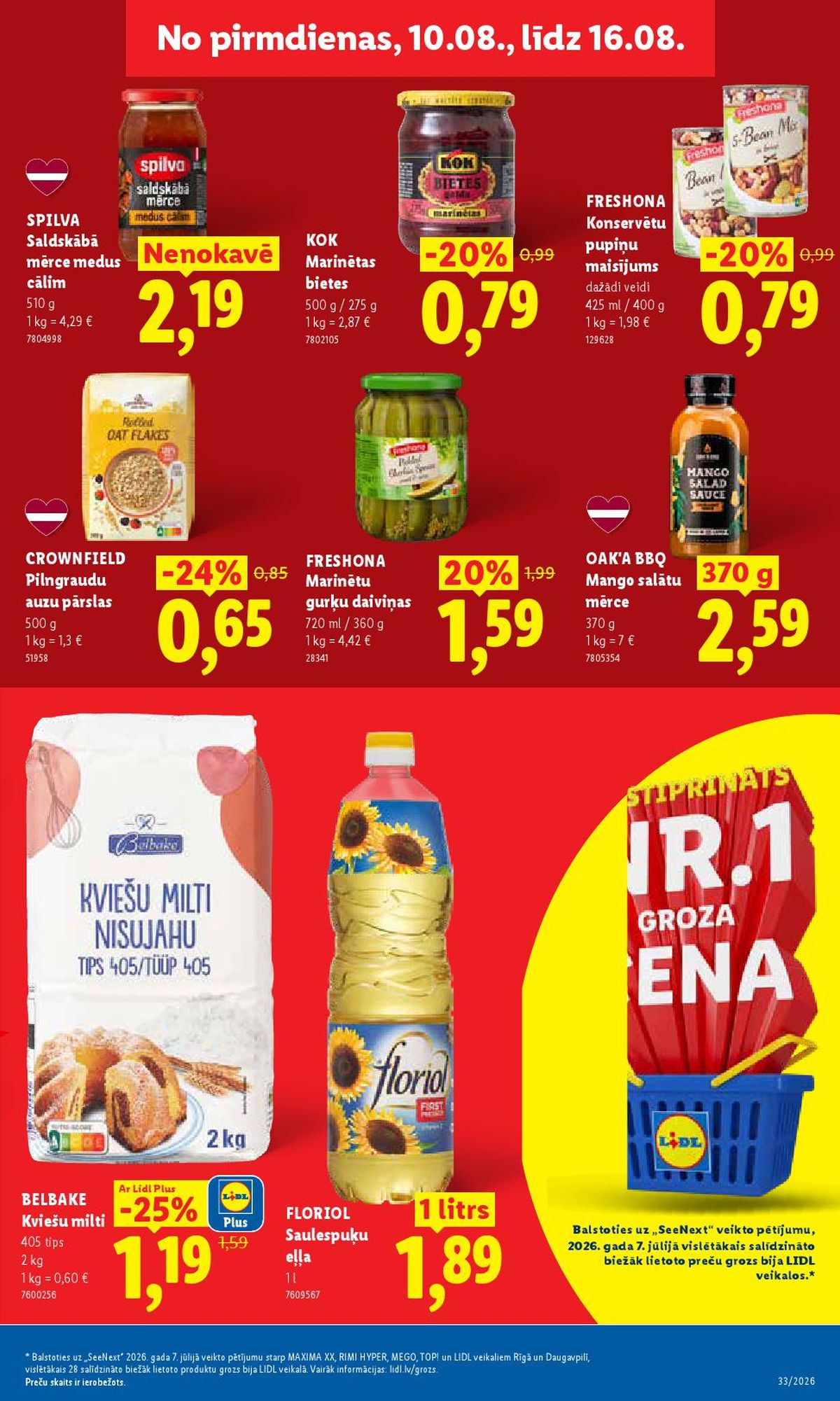 lidl - LIDL - Aktuālais akciju buklets (10.08.2026 - 16.08.2026) - page: 8