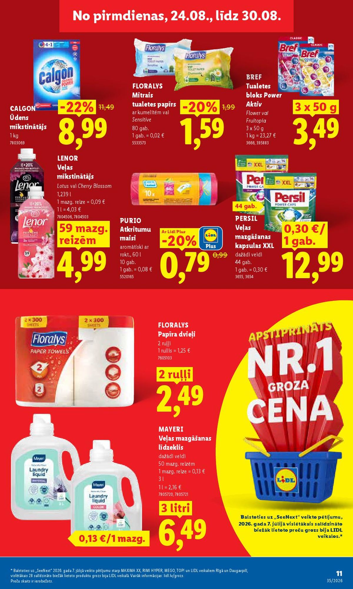 lidl - LIDL - Aktuālais akciju buklets (24.08.2026 - 30.08.2026) - page: 7