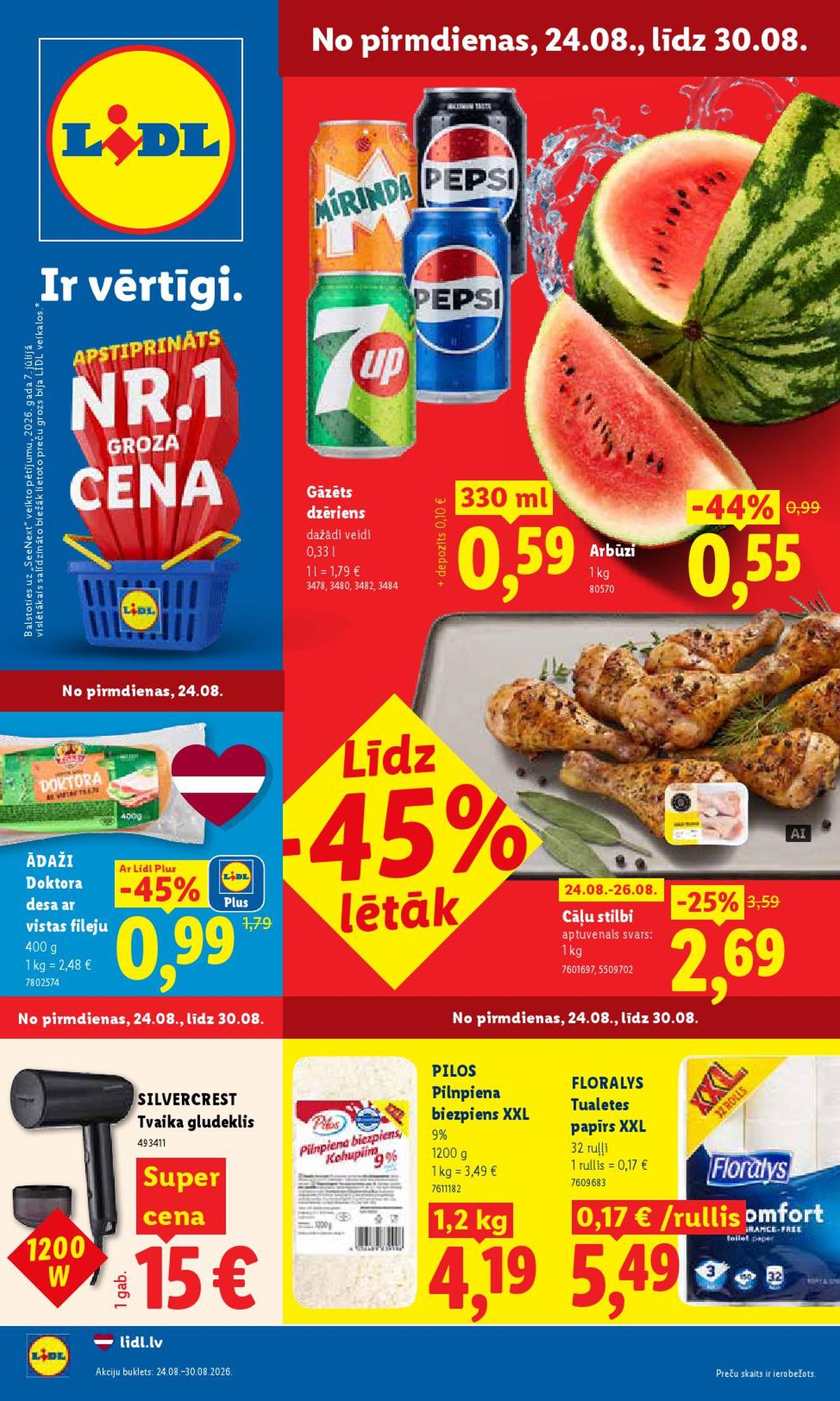 lidl - LIDL - Aktuālais akciju buklets (24.08.2026 - 30.08.2026)