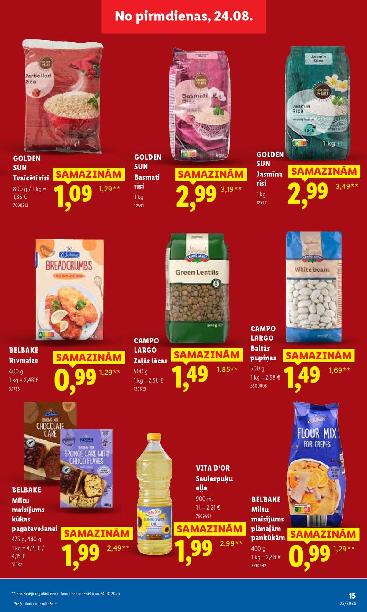 lidl - LIDL - Aktuālais akciju buklets (24.08.2026 - 30.08.2026) - page: 9