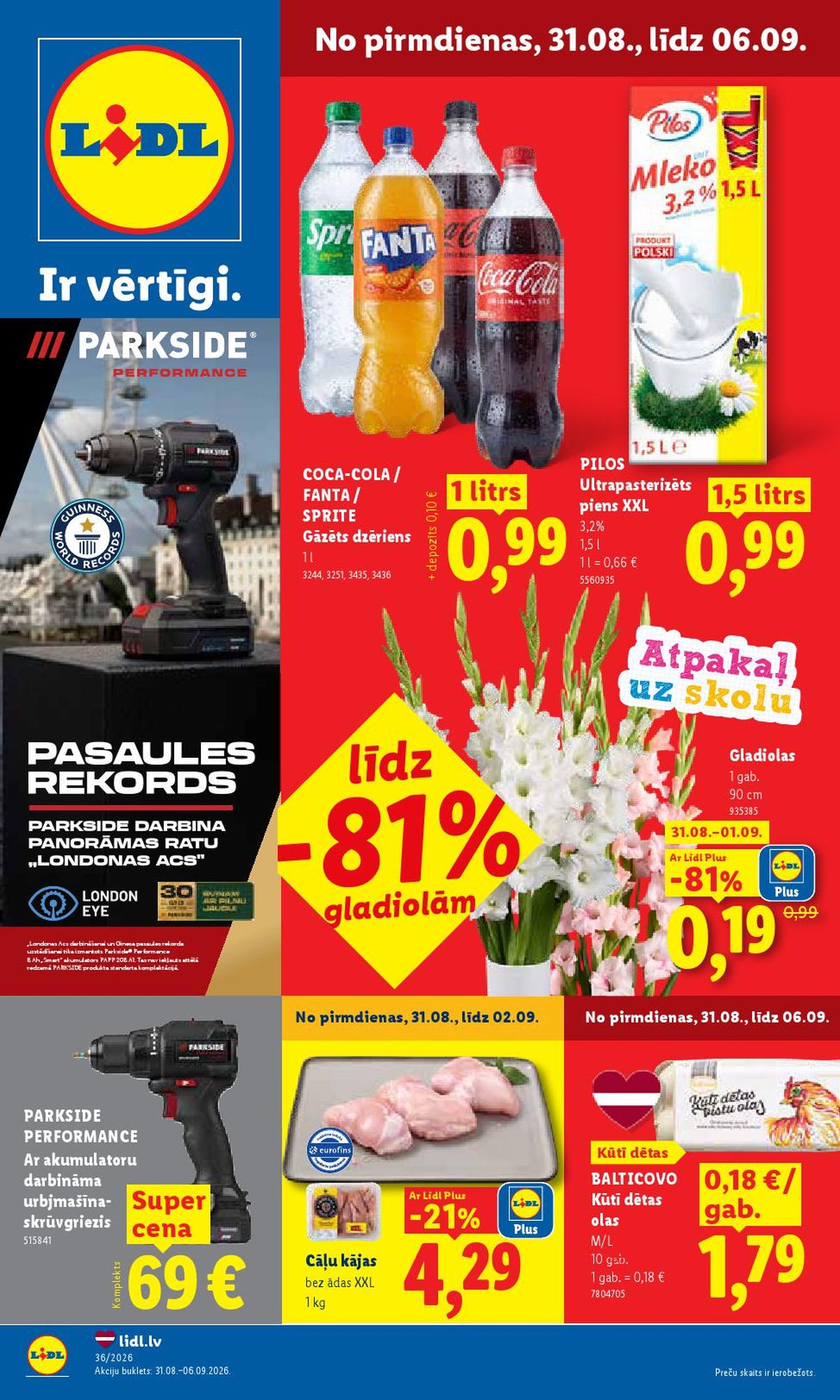 lidl - LIDL - Aktuālais akciju buklets (31.08.2026 - 06.09.2026)
