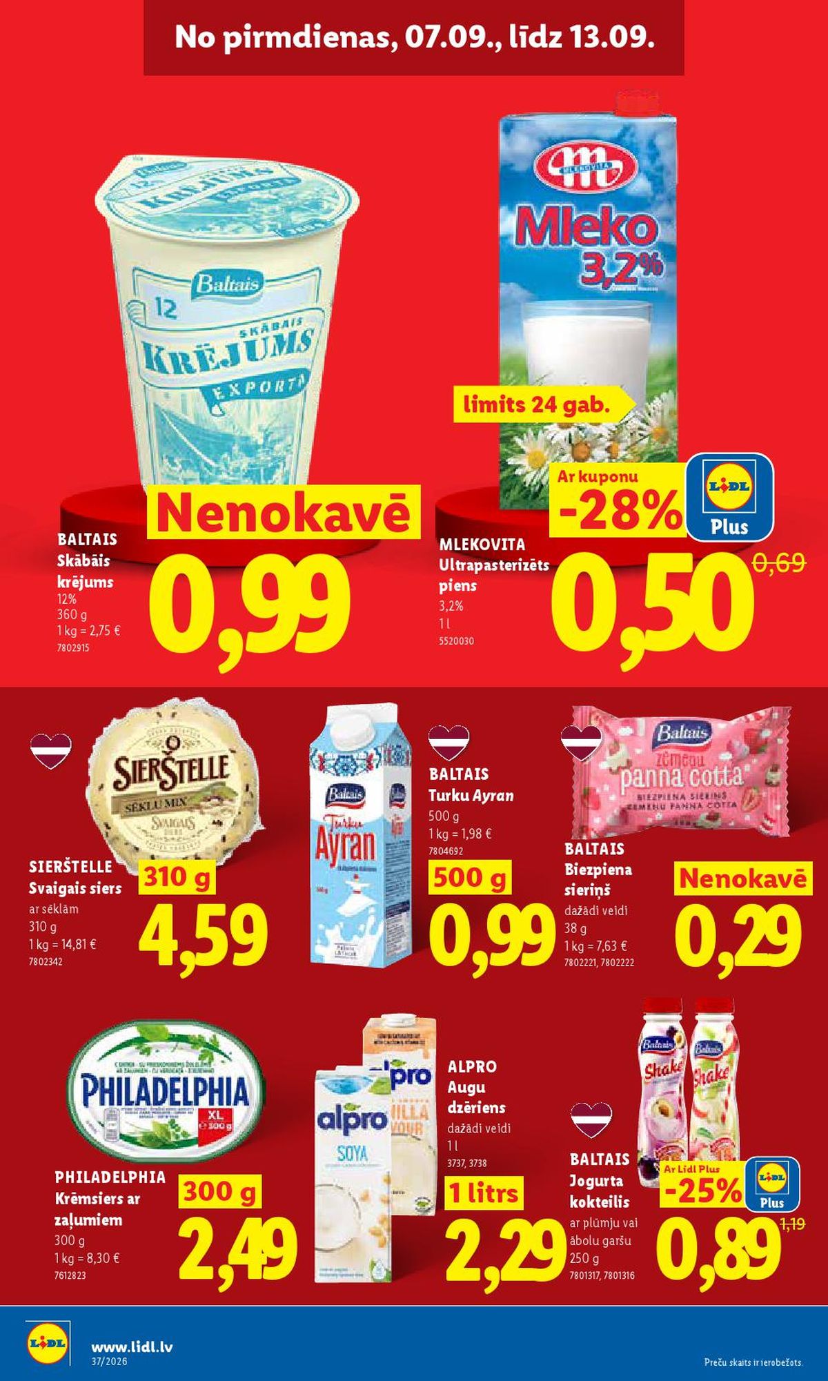 lidl - LIDL - Aktuālais akciju buklets (07.09.2026 - 13.09.2026) - page: 7
