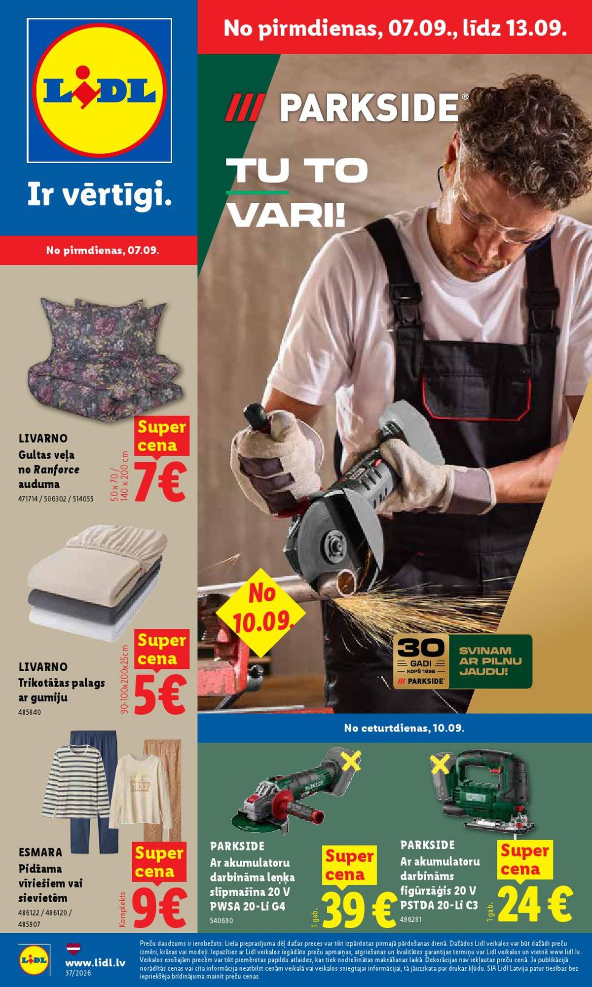 lidl - LIDL - Nepārtikas preču piedāvājums (07.09.2026 - 13.09.2026)