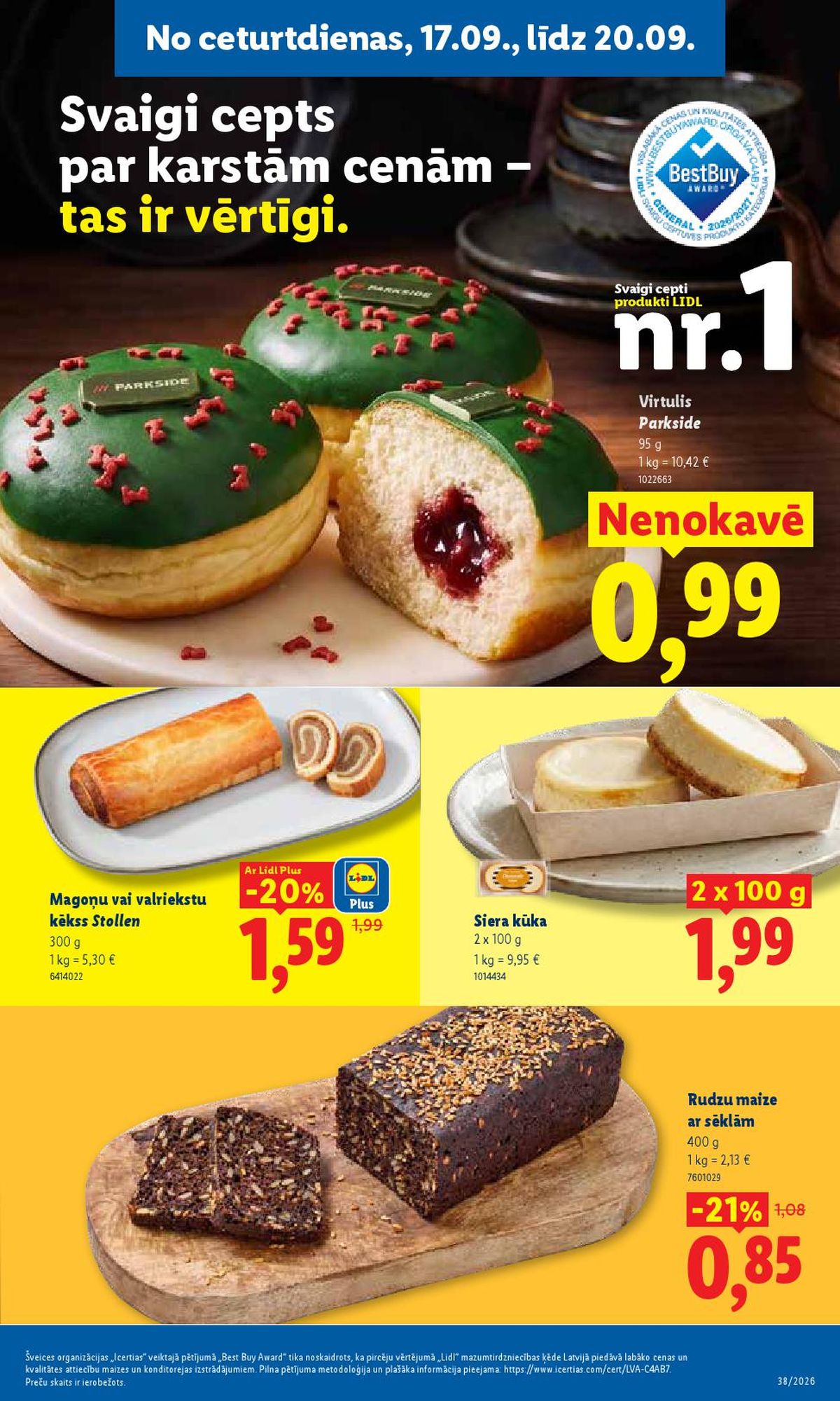 lidl - LIDL - Aktuālais akciju buklets (14.09.2026 - 20.09.2026) - page: 17