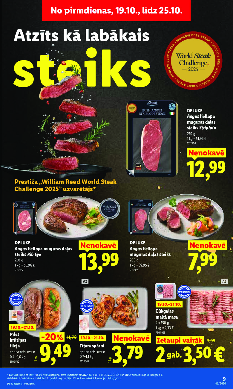 lidl - Aktuālais akciju buklets (2026-10-19 - 2026-10-25) - page: 9