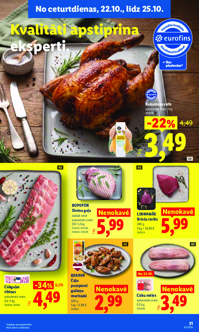 lidl - Aktuālais akciju buklets (2026-10-19 - 2026-10-25) - page: 31