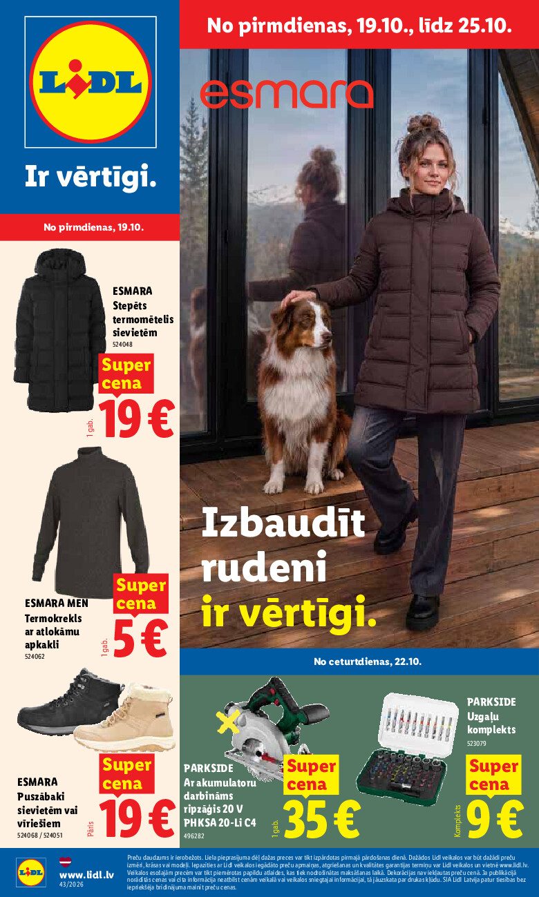 lidl - Nepārtikas preču piedāvājums (2026-10-19 - 2026-10-25)