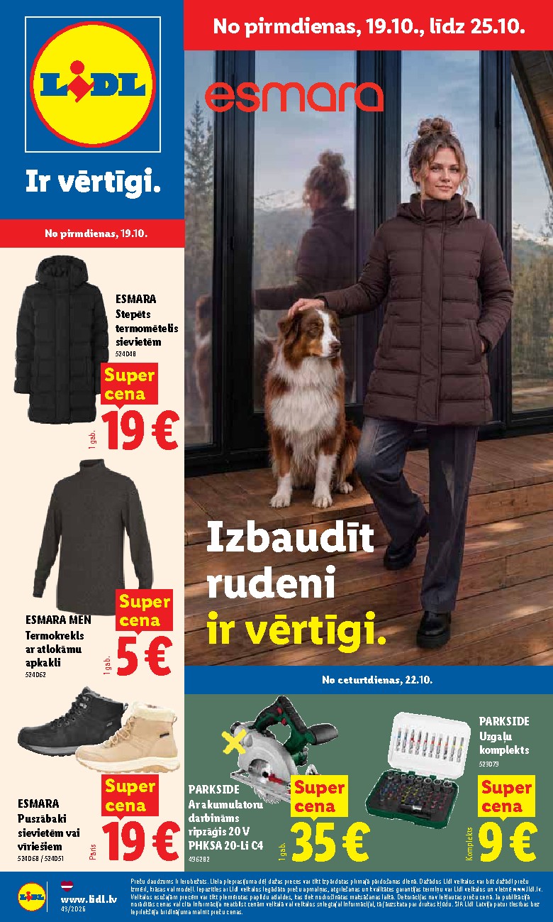 lidl - Nepārtikas preču piedāvājums (2026-10-19 - 2026-10-25)