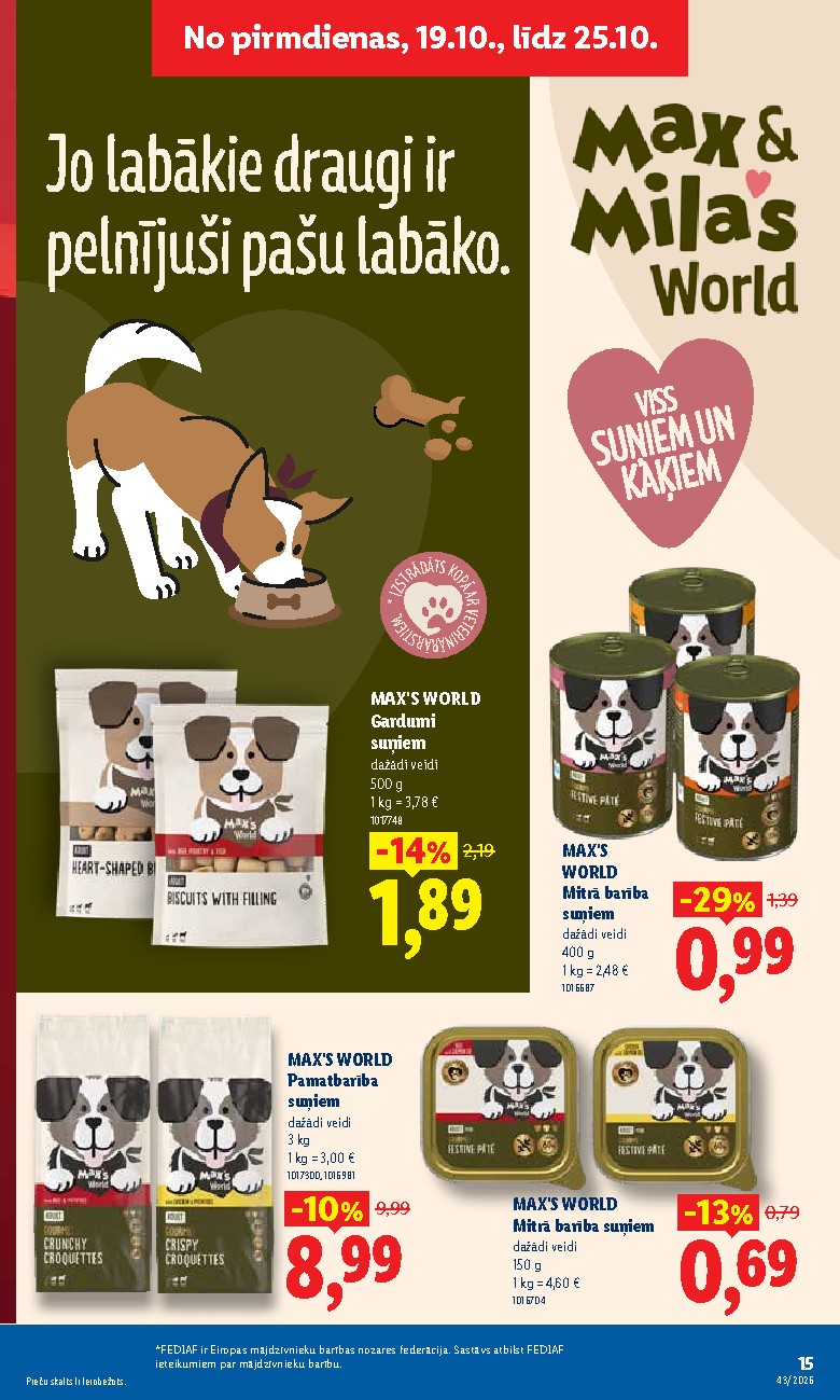 lidl - Aktuālais akciju buklets (2026-10-19 - 2026-10-25) - page: 15