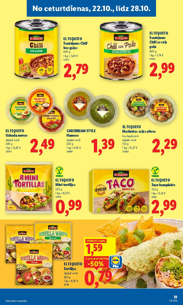 lidl - Aktuālais akciju buklets (2026-10-19 - 2026-10-25) - page: 19