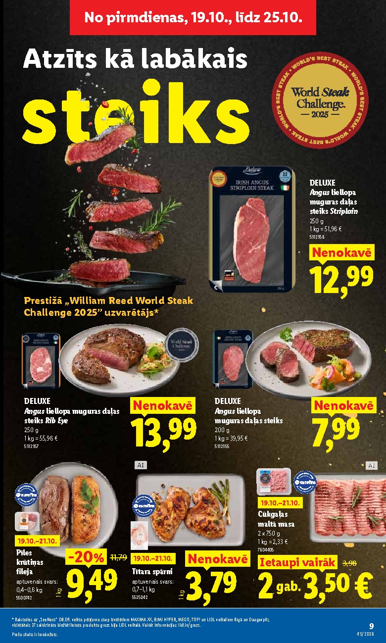 lidl - Aktuālais akciju buklets (2026-10-19 - 2026-10-25) - page: 9