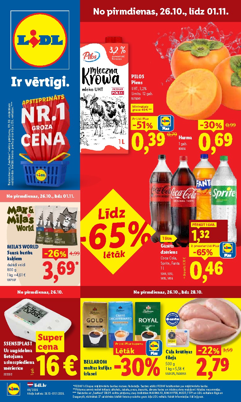 lidl - Aktuālais akciju buklets (2026-10-26 - 2026-11-01) - page: 1