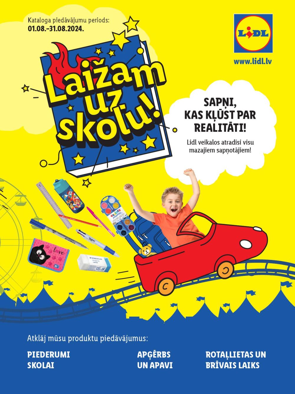 lidl - LIDL - Laižam uz skolu! (01.08.2024 - 31.08.2024)