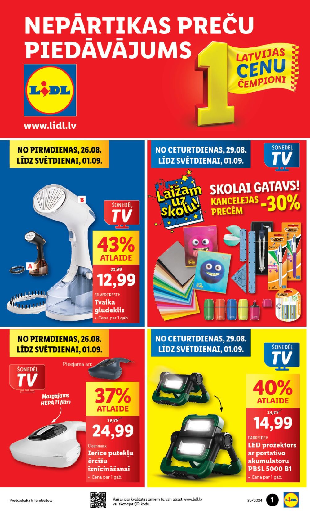 lidl - LIDL - Nepārtikas preču piedāvājums (26.08.2024 - 01.09.2024) - page: 1