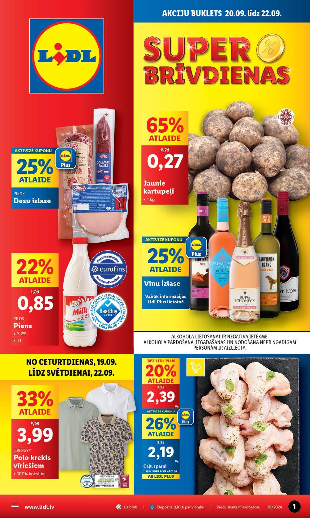 lidl - LIDL (20.09.2024 - 22.09.2024) - page: 1