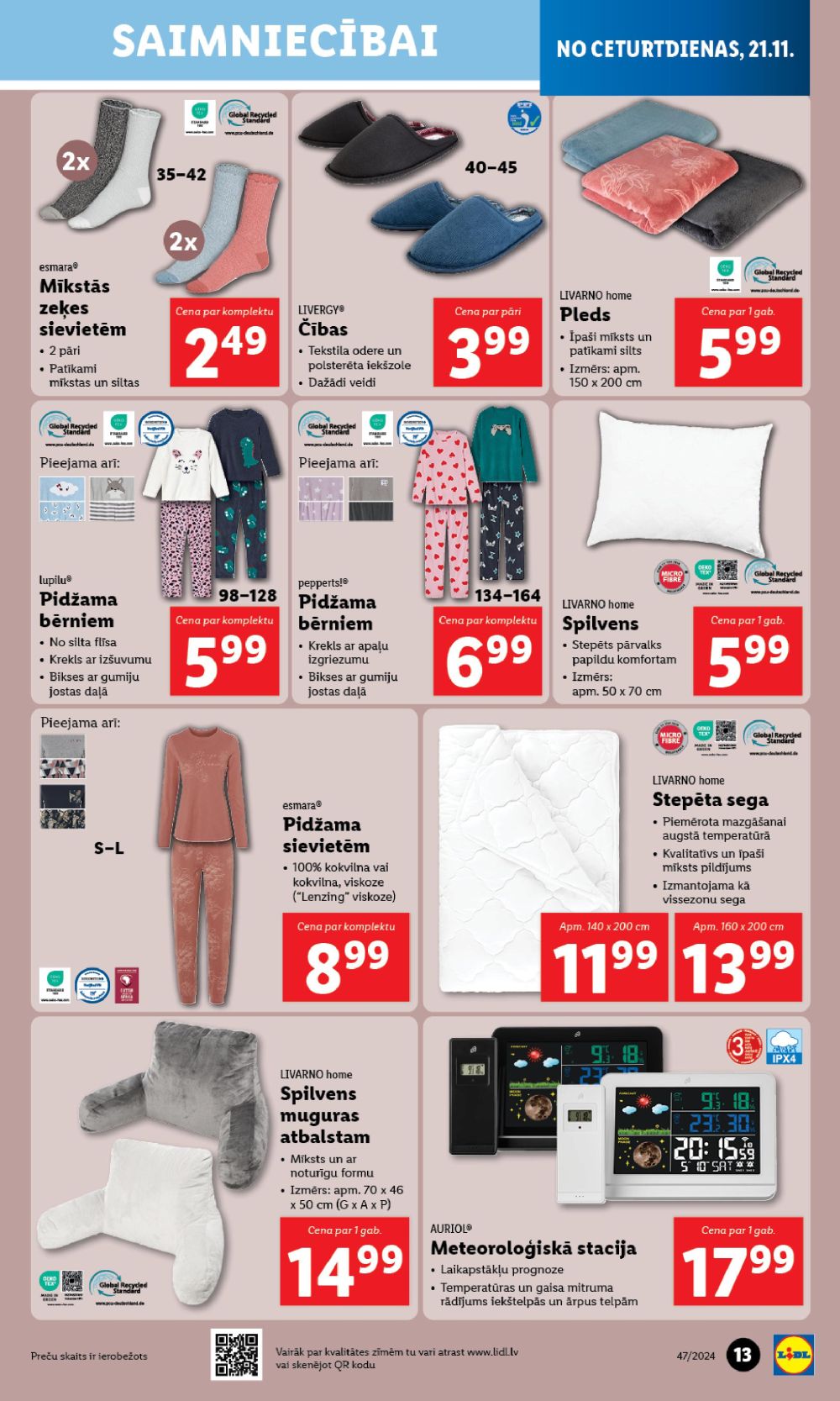 lidl - LIDL - Nepārtikas preču piedāvājums (18.11.2024 - 24.11.2024) - page: 13