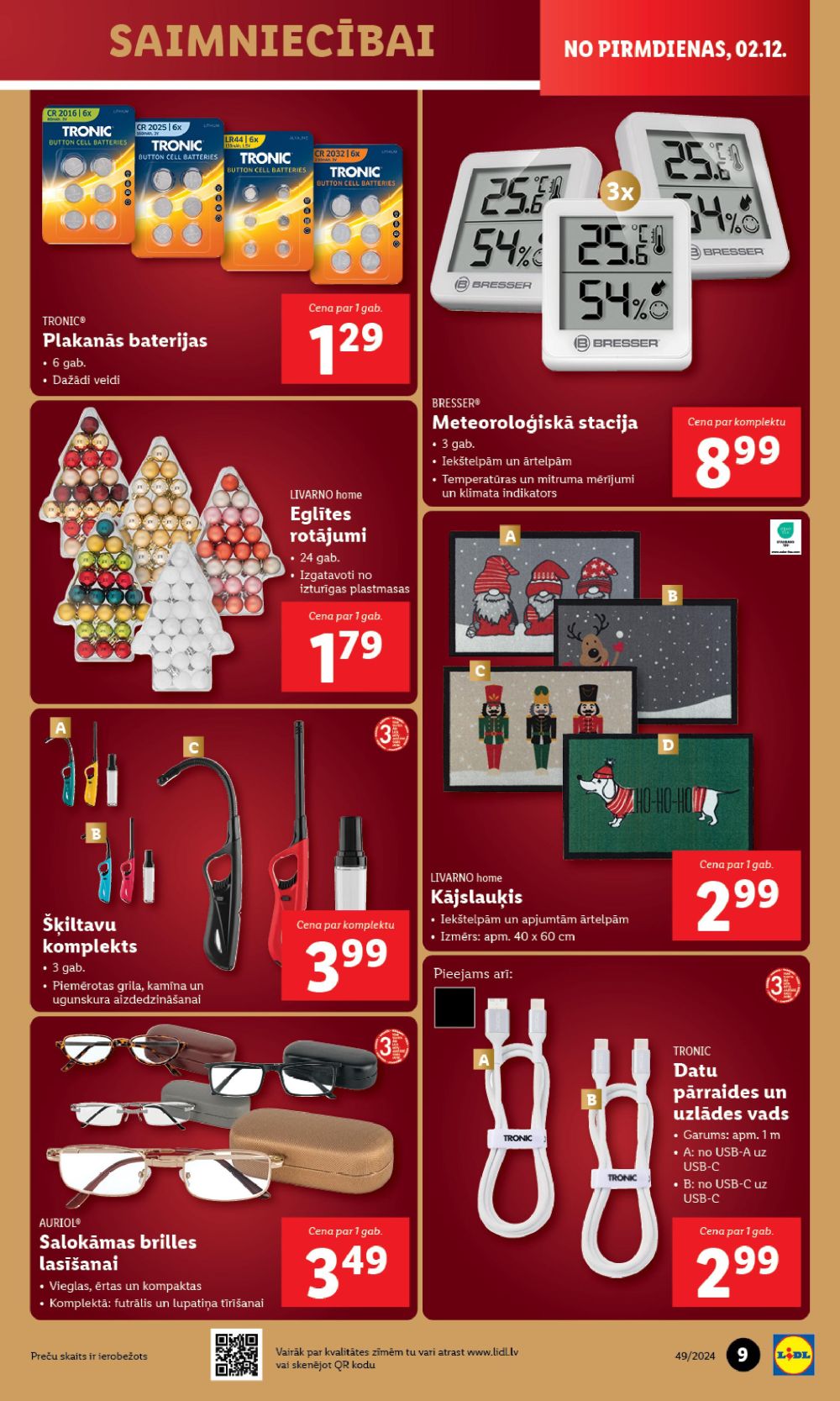 lidl - LIDL - Nepārtikas preču piedāvājums (02.12.2024 - 08.12.2024) - page: 9