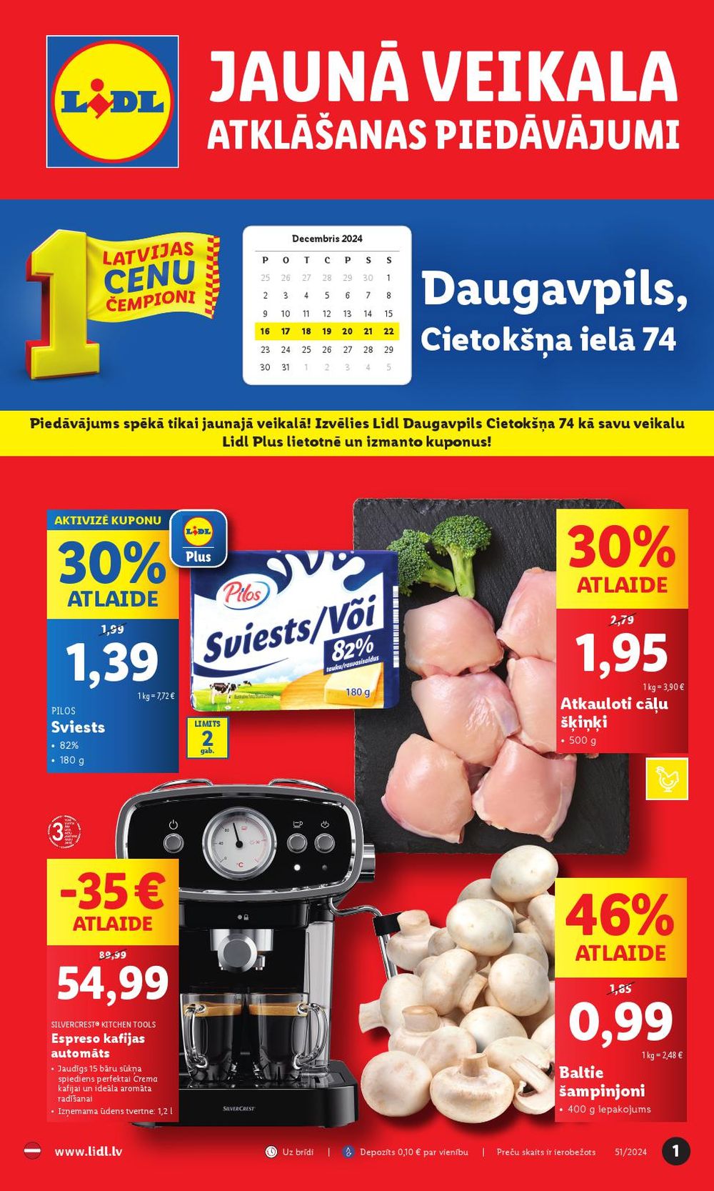 lidl - LIDL - Jauns veikals Daugavpilī! (16.12.2024 - 22.12.2024)