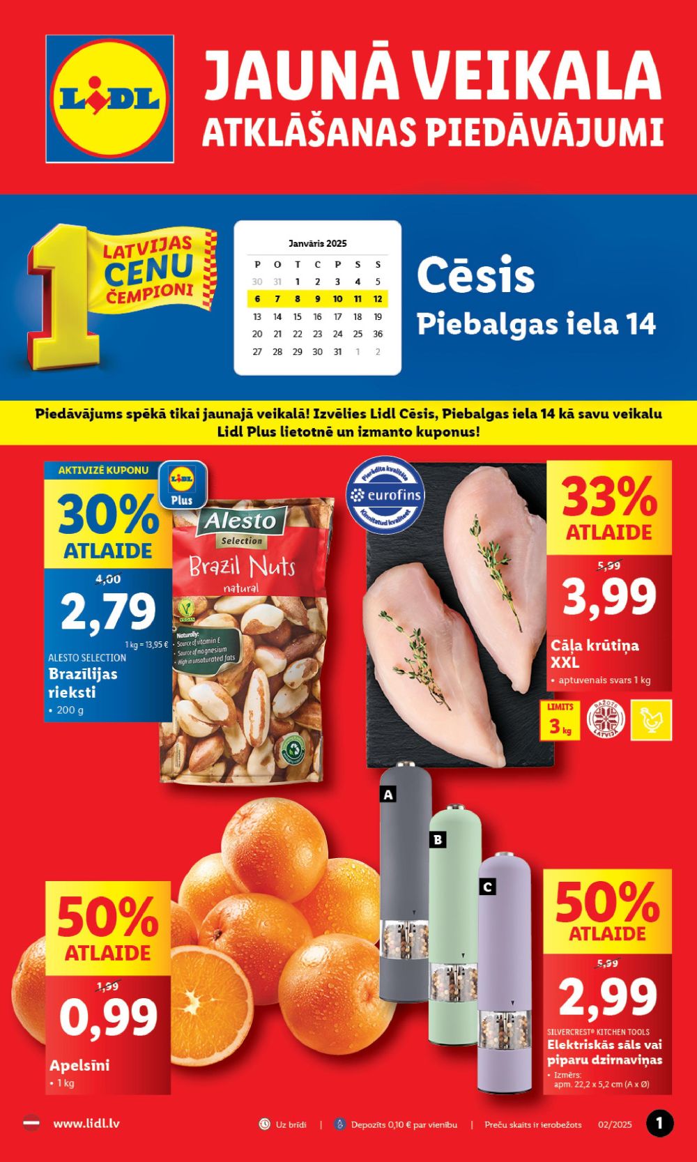 lidl - LIDL - Jauns vecklas Cēsīs! (06.01.2025 - 12.01.2025)