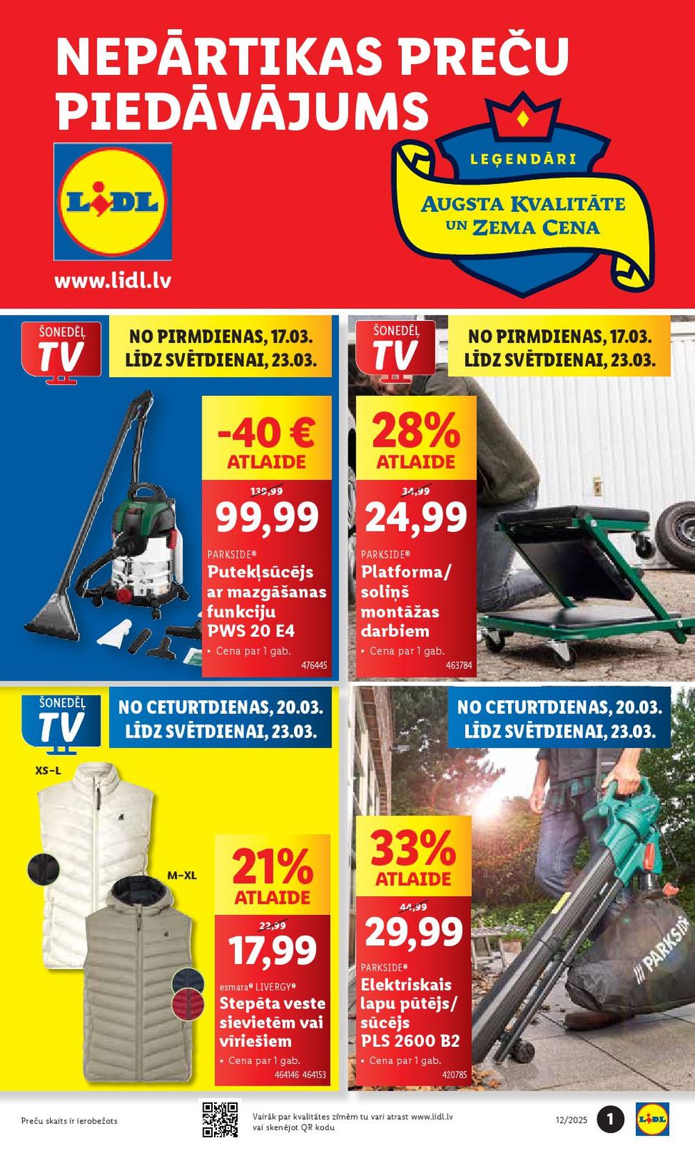 lidl - LIDL - Nepārtikas preču piedāvājums (17.03.2025 - 23.03.2025)