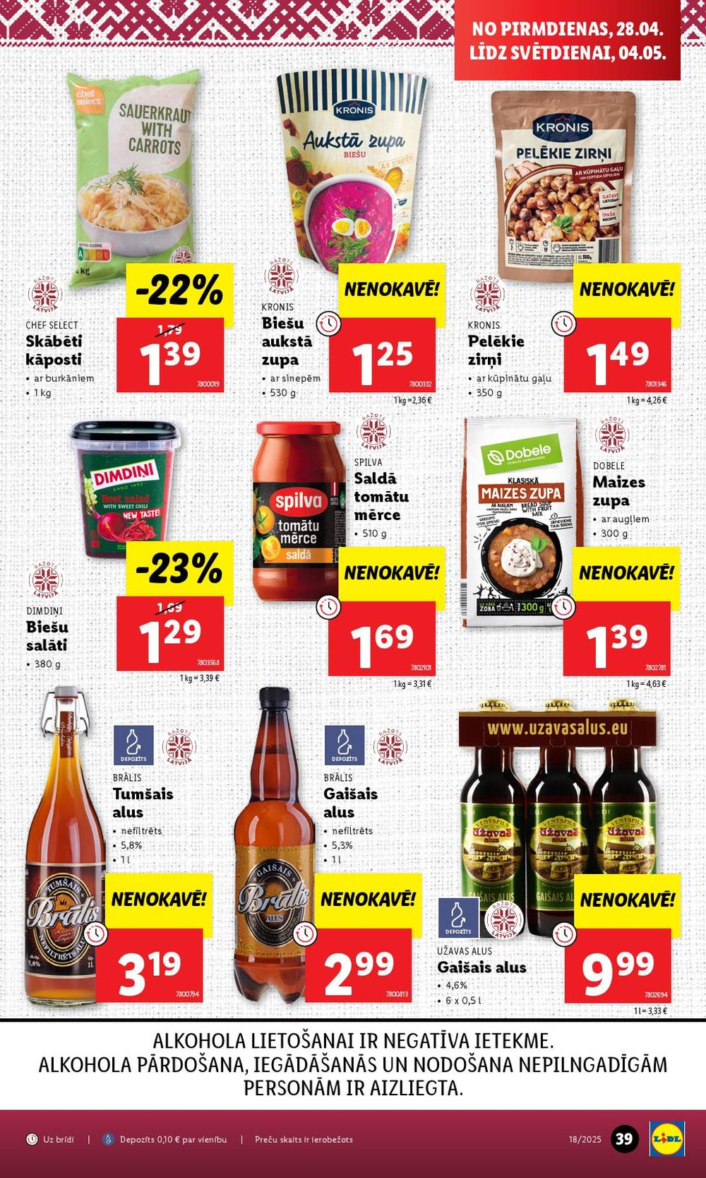 lidl - LIDL (01.04.2025 - 04.05.2025) - page: 39 lidl - LIDL (01.04.2025 - 04.05.2025) - page: 39